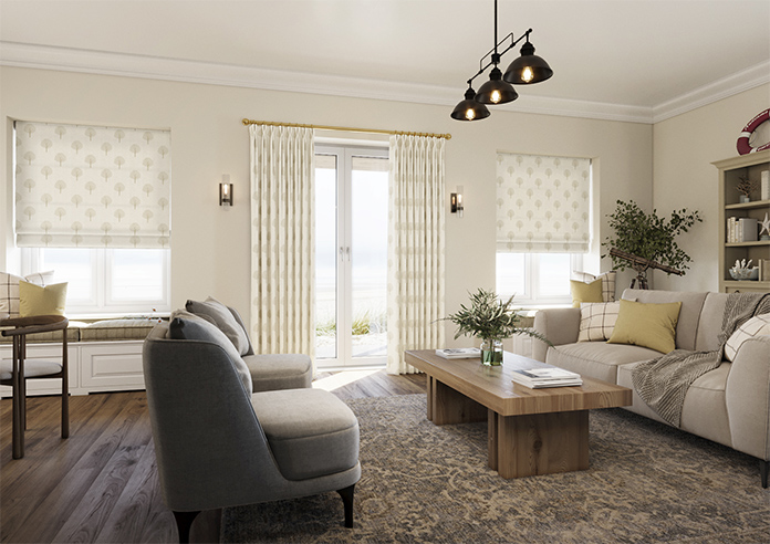 Emily Bond Yew Tree, Linen - Roman Blind - Image 6